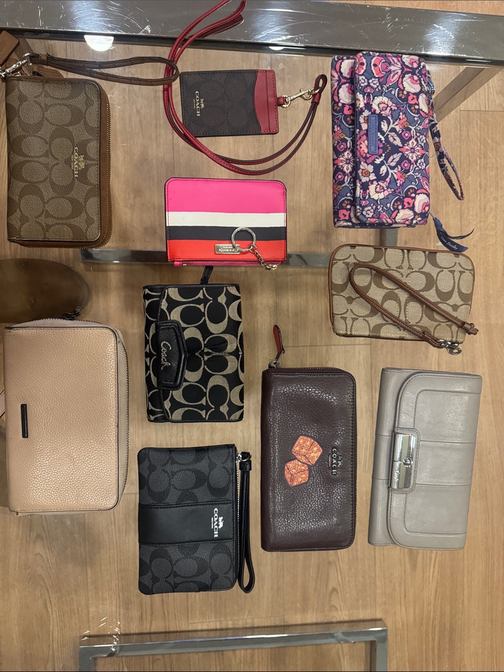 10 Coach & Assorted Wallet and Wristlet Lot